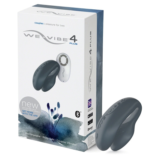 Смарт-вибромассажер серый We-Vibe 4 Plus фото 6