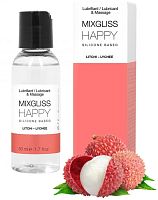 Смазка на силиконовой основе с ароматом личи MixGliss Happy Litchi Lychee 50 мл