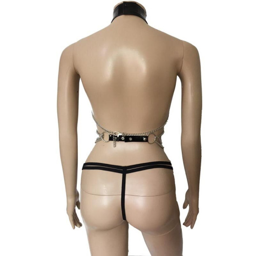 Топ из металлических цепочек и трусики фото 2