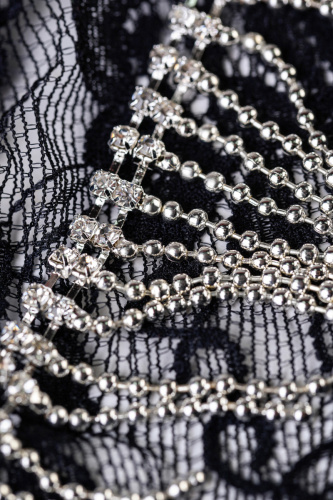 Трусики со стразами Joli Candice черные OS фото 4