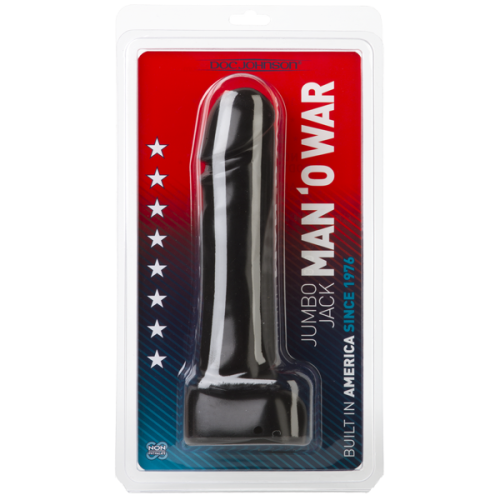 Дилдо Jumbo Jack Man O War черный фото 4