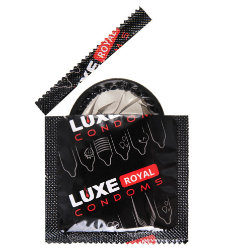 Черные презервативы Luxe Royal Black Collection 3 шт фото 4