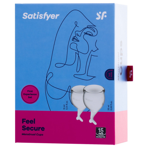 Набор менструальных чаш Satisfyer Feel Secure, прозрачный фото 8