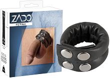 Эрекционное кольцо из искусственной кожи Zado Cock Ring