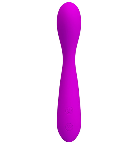 Мощный гибкий вибратор для зоны G Pretty Love Nigel пурпурный фото 2