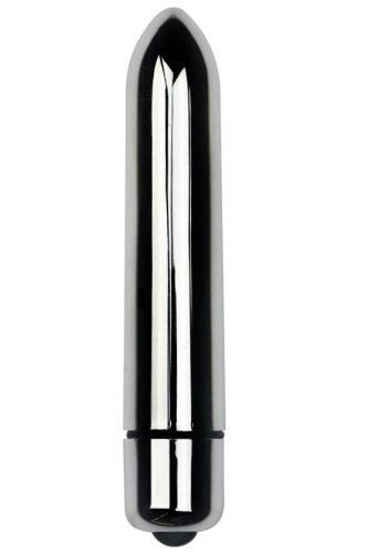 Серебристая вибропулька с 10 режимами вибрации X-Basic Lovetoy фото 2