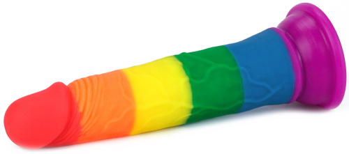 Радужный фаллоимитатор Prider Dildo 19 см фото 6