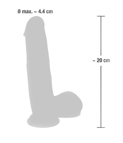 Фаллоимитатор реалистик Medical Silicone Dildo 20 см фото 7