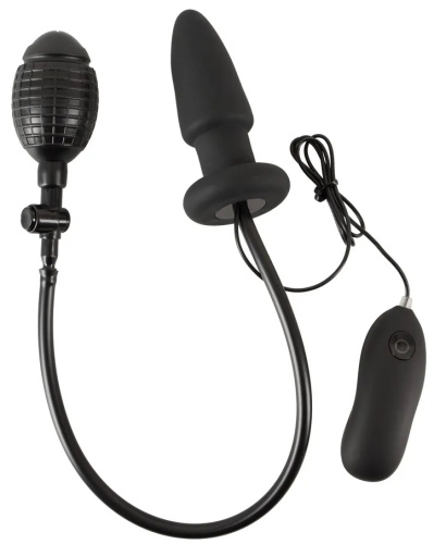 Расширяющаяся анальная пробкас вибрацией Inflatable Vibrating фото 2
