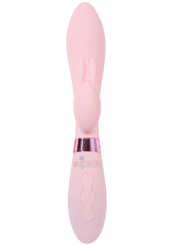 Перезаряжаемый вибратор Ideep Pro Theona розовый фото 2