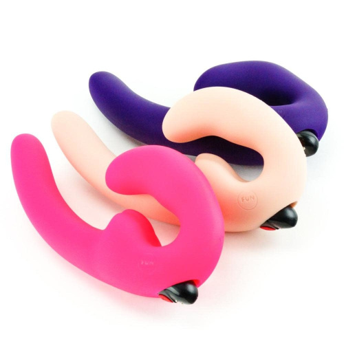 Страпон Fun Factory с вибрацией Sharevibe розовый фото 10