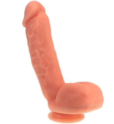 Большой телесный фаллоимитатор на присоске X-Men 22 см фото 2