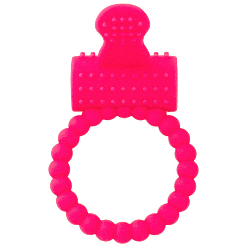 Рельефное виброкольцо с клиторальным стимулятором A-Toys фото 2