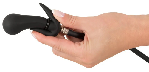 Расширяющаяся анальная пробка со смещенным центром тяжести Inflatable Plug фото 8