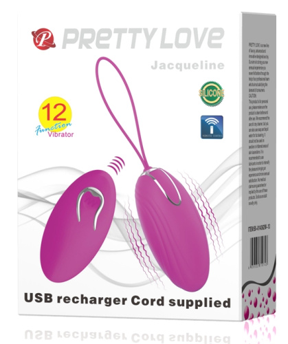 Перезаряжаемое виброяйцо Pretty Love Jacqueline с беспроводным управлением фото 9