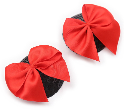 Черные пэстисы с красными бантиками фото 2