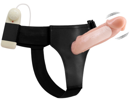 Фаллопротез с вибрацией на трусиках 17 см фото 5