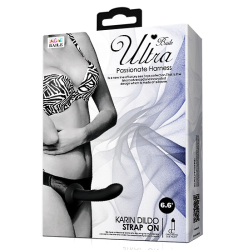 Страпон с силиконовым фаллоимитатором 17 см фото 7