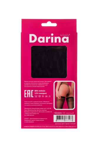 Черные чулки с плотной резинкой OS фото 5