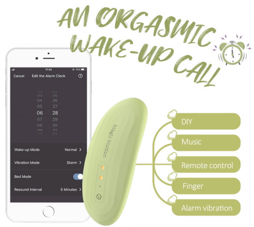 Смарт-вибратор в трусики Magic Motion Nyx зеленый фото 8