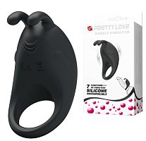 Перезаряжаемое эрекционное кольцо с вибрацией Rabbit