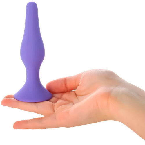 Классическая анальная пробка Small фиолетовая фото 5