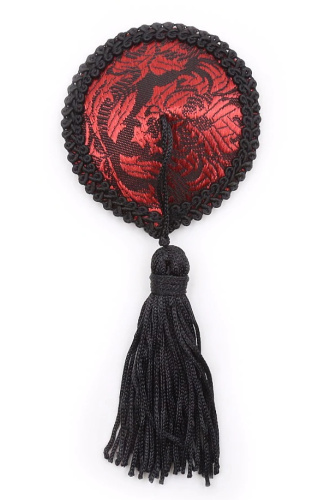 Красно-черные пэстисы с кисточками фото 3