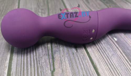 Мощный вибромассажер Cassi сливового цвета фото 4