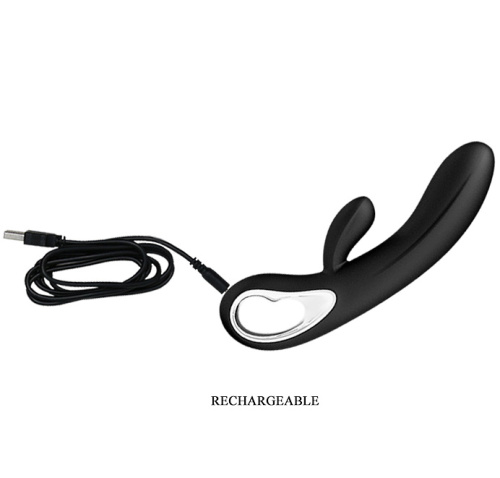 Перезаряжаемый вибратор Pretty Love Elmer с клиторальным стимулятором фото 8