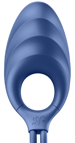 Эрекционное кольцо-лассо с вибрацией Satisfyer Swordsman синего цвета фото 8