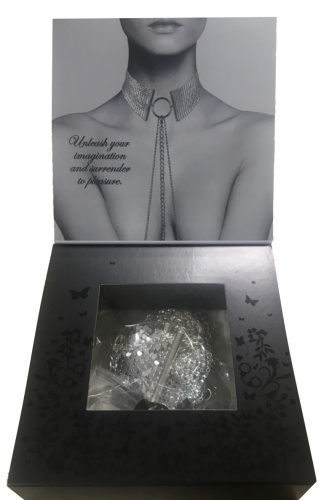 Bijoux Indiscrets Ошейник из металлической сетки серебряный фото 5