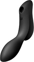 DEMO Вакуумный вибростимулятор для клитора и точки G Satisfyer Curvy Trinity 2 черный
