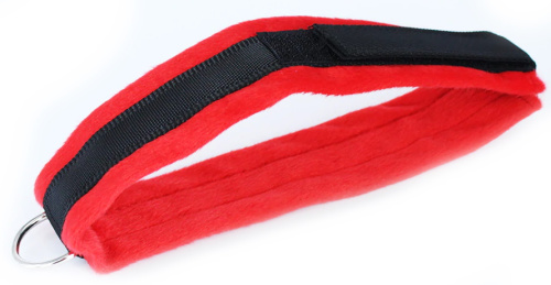 Черно-красный плюшевый БДСМ набор фото 5