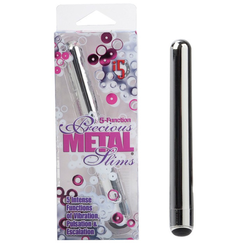 Изысканный серебряный вибратор Precious Metal фото 2