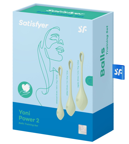 Вагинальные шарики Satisfyer Yoni Power 2 салатовые фото 6