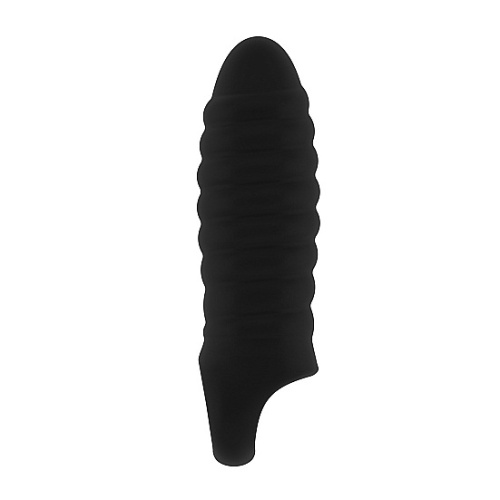 Насадка Stretchy Thick Penis Extension Black No 36 фото 3