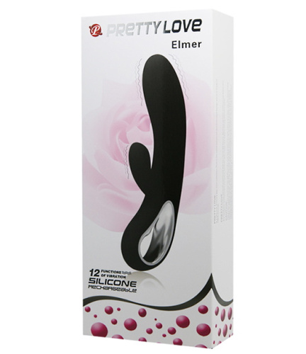 Перезаряжаемый вибратор Pretty Love Elmer с клиторальным стимулятором фото 9