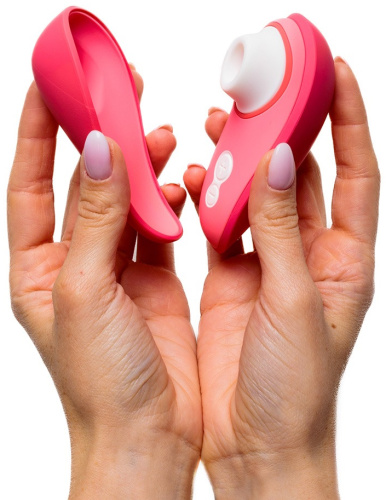 Бесконтактный вакуумно-волновой стимулятор клитора Womanizer Liberty 2 розовый фото 2