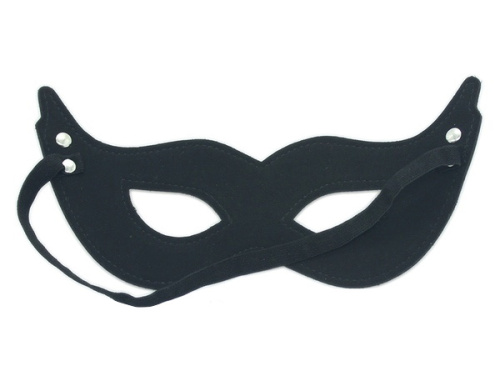 Черная открытая маска для глаз фото 3