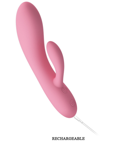 Перезаряжаемый гибкий вибратор-кролик Pretty Love Carol розовый фото 8