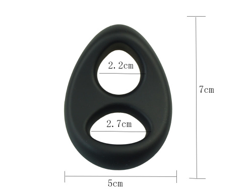 Двойное эрекционное кольцо x-men черное фото 2