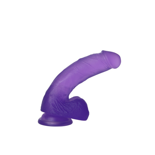 Фиолетовый фаллос Jelly Studs Crystal Dildo Medium 18 см фото 8