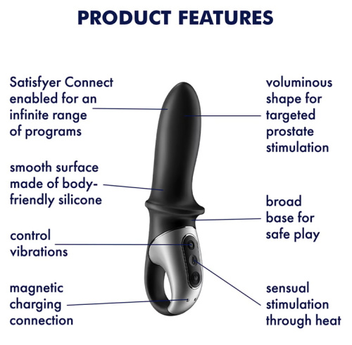 Анальный смарт-вибратор с функцией нагрева Satisfyer Hot Passion фото 6