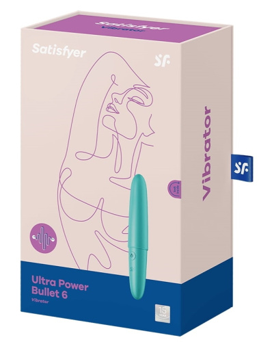 Мини вибратор Satisfyer Ultra Power Bullet 6 бирюзовый фото 9
