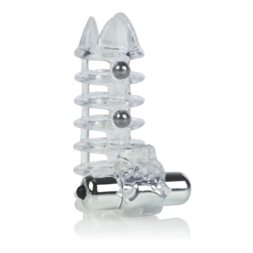 Вибро-насадка на пенис с бусинами Jaguar фото 4