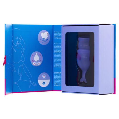 Набор менструальных чаш Satisfyer Feel Secure, лиловый фото 8