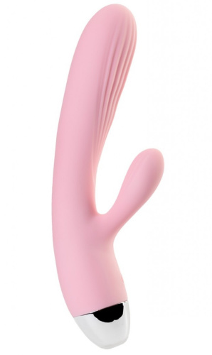 Перезаряжаемый вибратор с пульсацией и функцией нагрева Jos Milly фото 3