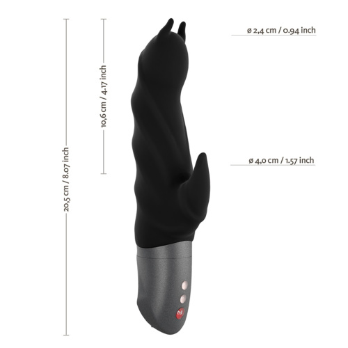 Черный вибратор Fun Factory Darling Devil battery фото 3