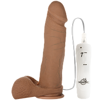 Ультрареалистичный вибратор кофейный Ultra Realistic 8in из UR3