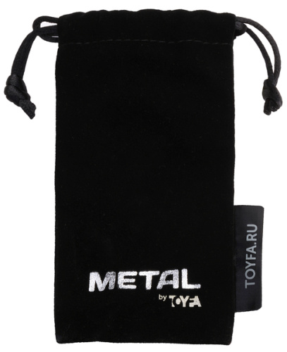 Металлическое кольцо с подвижными бусинами под головку пениса Metal by Toyfa фото 6